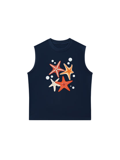 Áo Ba Lỗ Relaxed Fit Ocean Orange StarFish