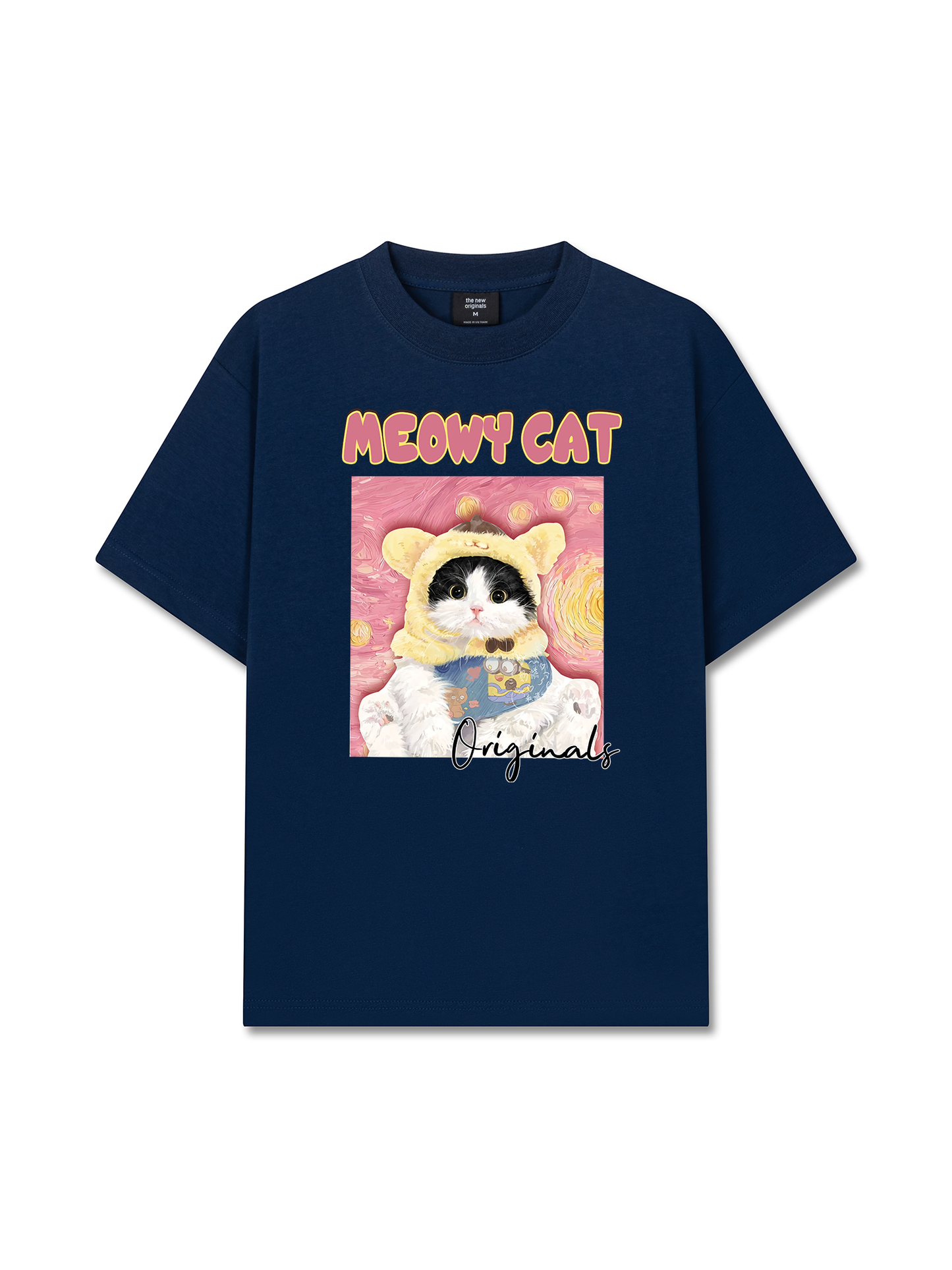 Áo Thun Relaxed Fit Meowy Cat Vicent