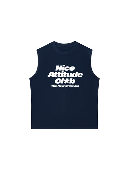 Áo Ba Lỗ Relaxed Fit  Life Vibe Nice Attitude
