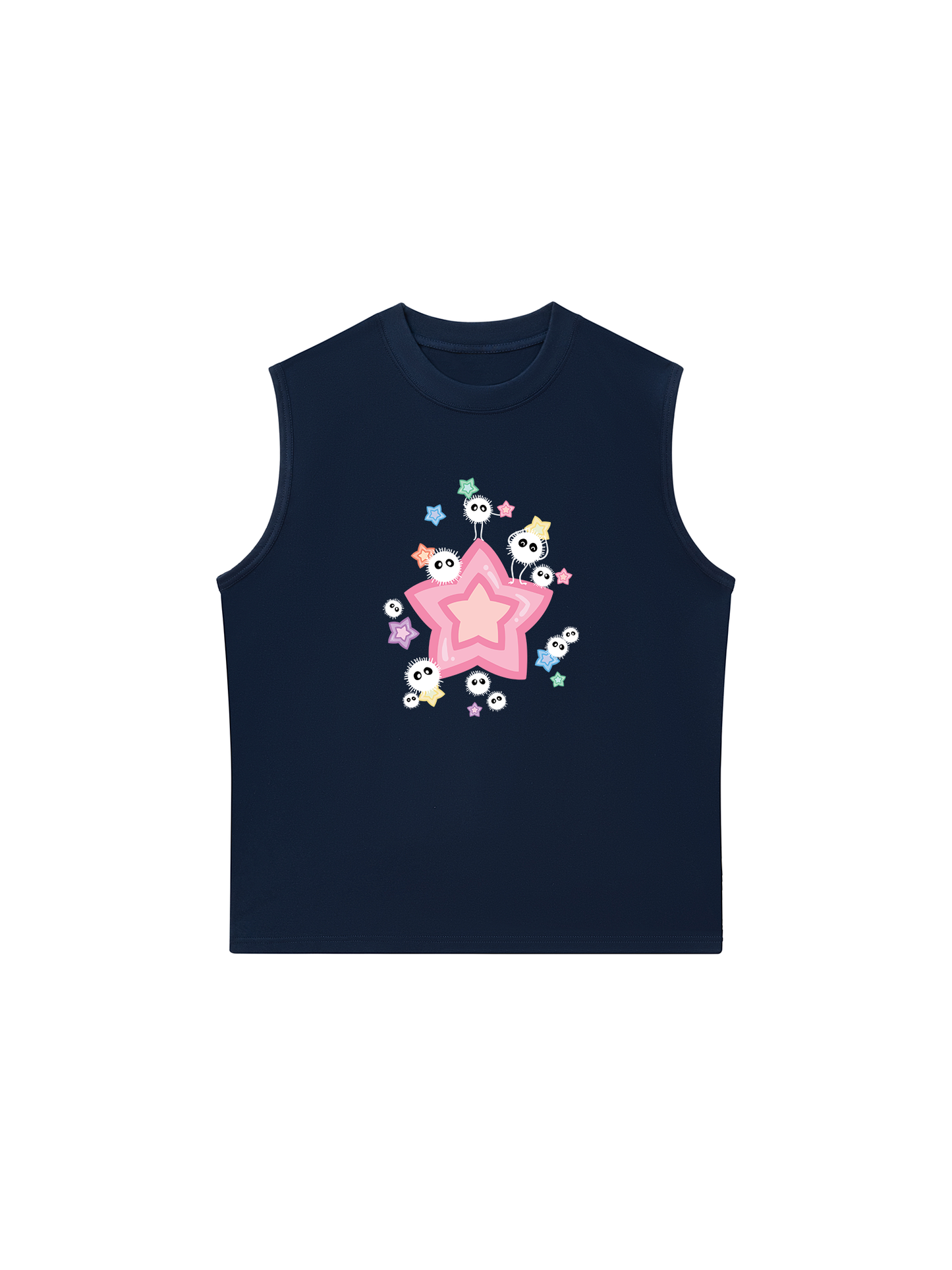 Áo Ba Lỗ Relaxed Fit Japan Spirit Soot Sprites And Candy