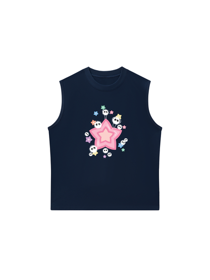 Áo Ba Lỗ Relaxed Fit Japan Spirit Soot Sprites And Candy