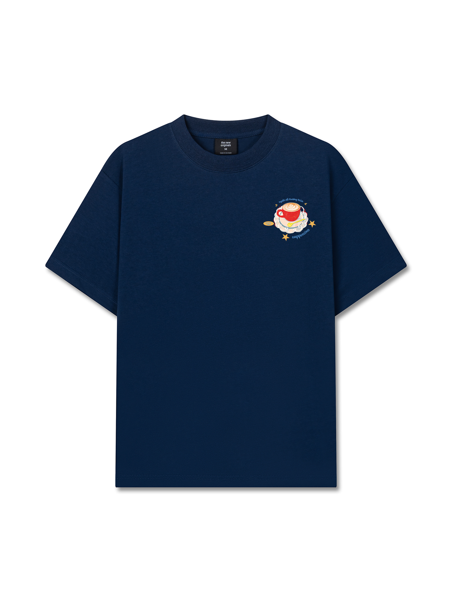 Áo Thun Relaxed Fit Người Dễ Thương Thích Cappuchino