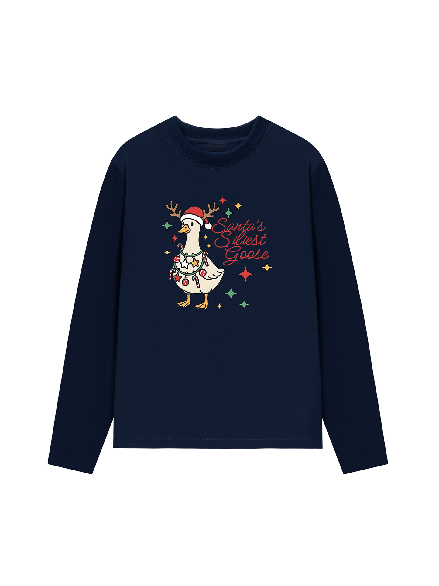 Áo Thun Dài Tay Santa’s Silly Goose