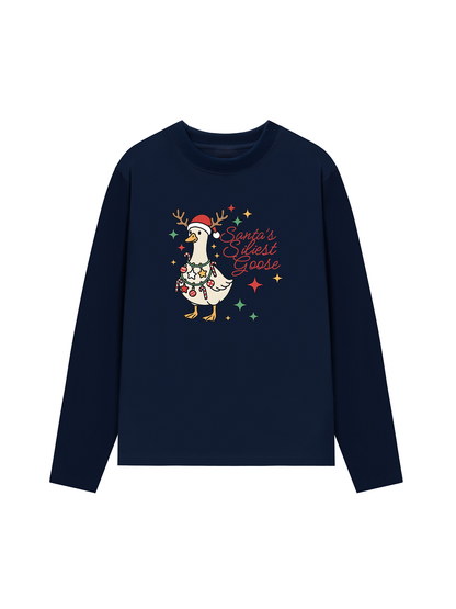 Áo Thun Dài Tay Santa’s Silly Goose