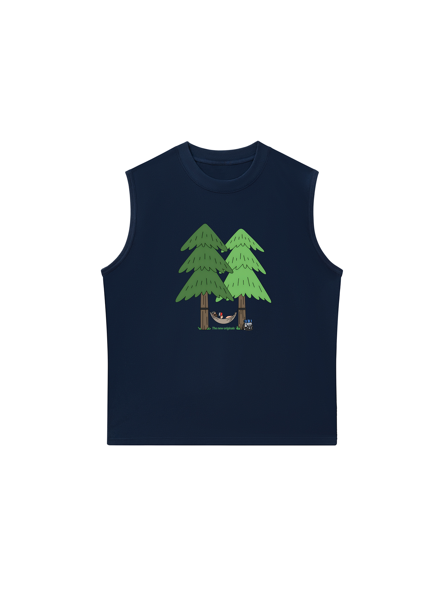 Áo Ba Lỗ Relaxed Fit Let_s Go Camping