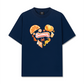 Áo Thun Relaxed Fit Summer Vibes Heart Orange Summer