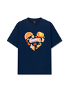 Áo Thun Relaxed Fit Summer Vibes Heart Orange Summer