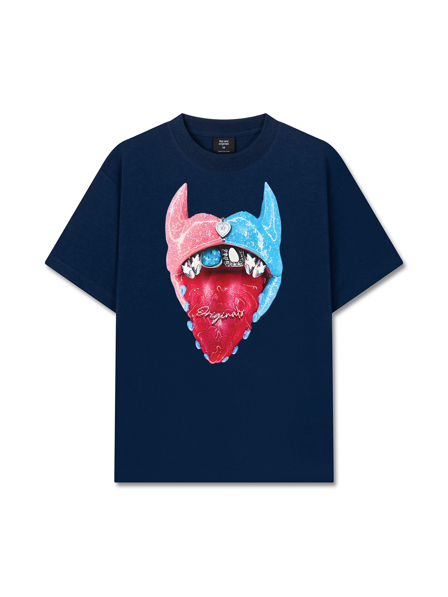 Áo Thun Relaxed Fit BOUNCE BACK© Two-Tone Devil Lip