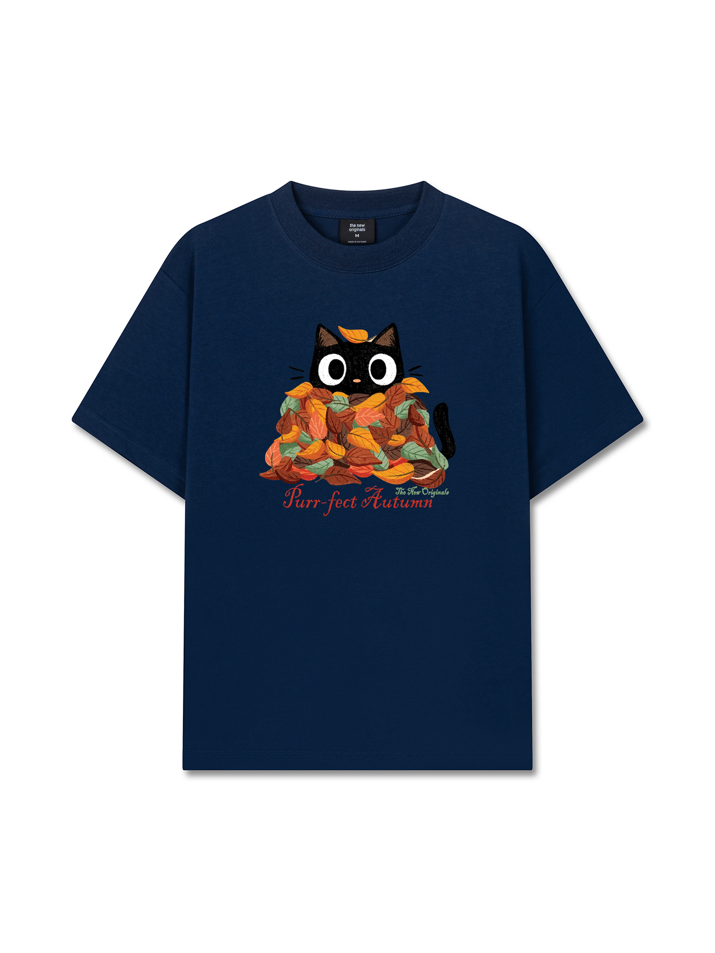 Áo Thun Relaxed Fit Autumn Vibes Purr-fect Autumn