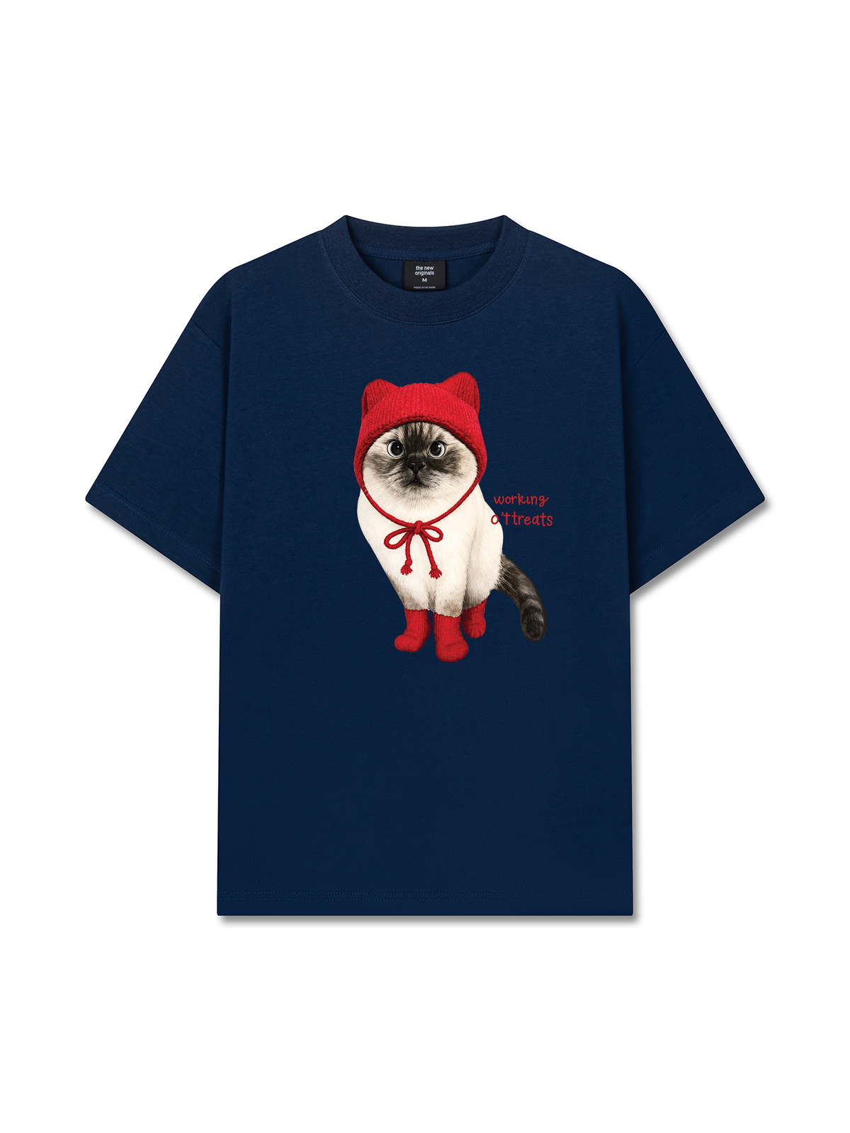 Áo Thun Relaxed Fit Working O'ttreats Red Meow