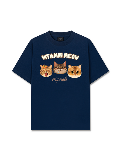 Áo Thun Relaxed Fit Vitamin Meow