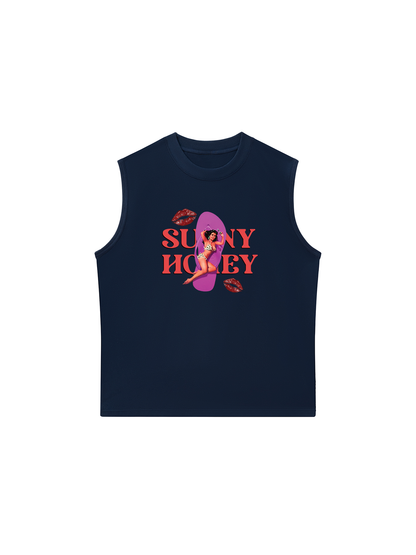Áo Ba Lỗ Relaxed Fit Summer Vibes Sunny Honey