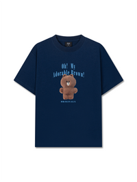 Áo Thun Relaxed Fit Teddy Land Oh My Brown