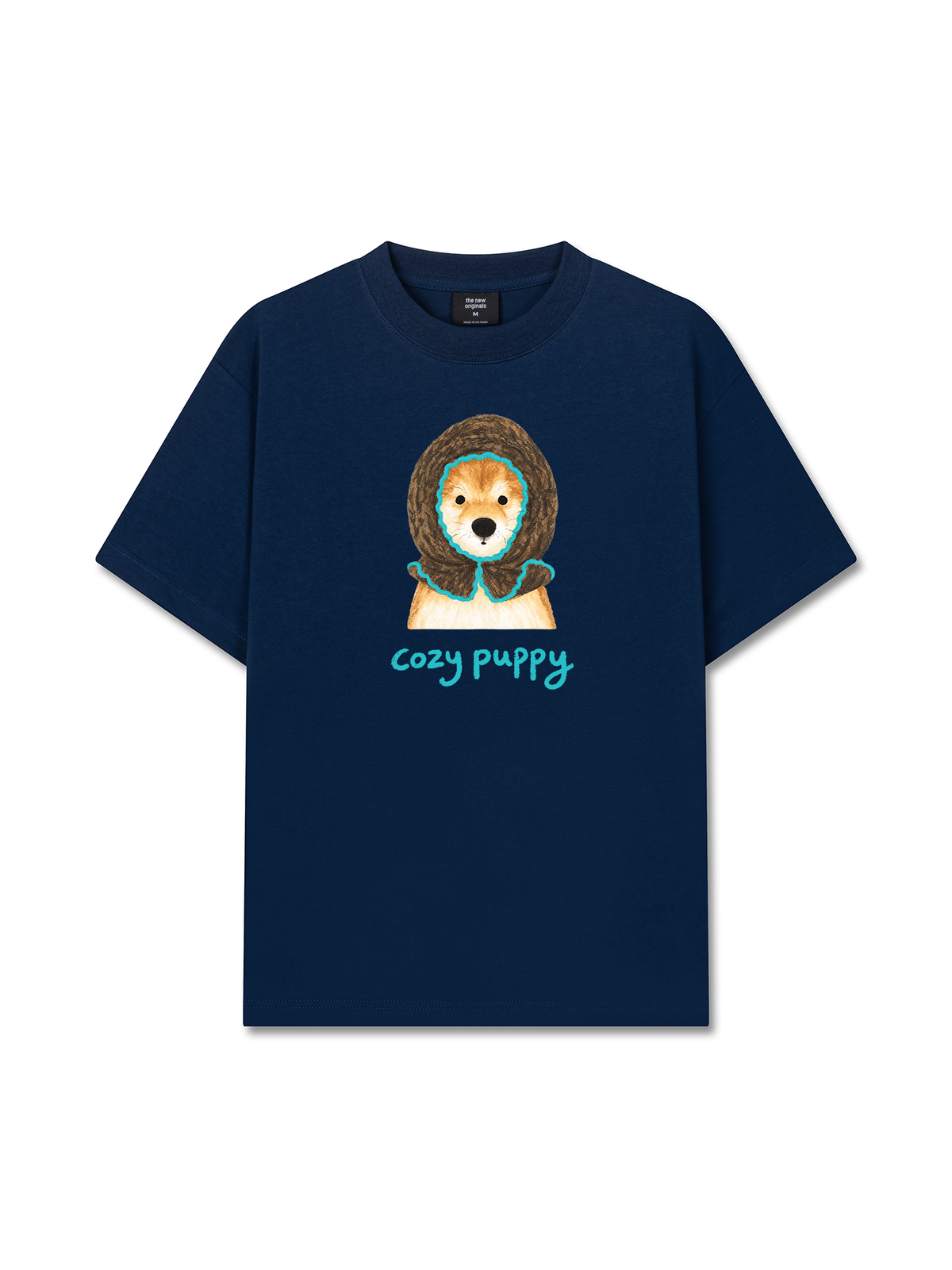 Áo Thun Relaxed Fit Blue Tiffany Cozy Puppy