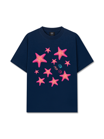 Áo Thun Relaxed Fit Summer Vibes Pink Starfish