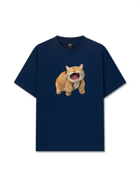 Áo Thun Relaxed Fit Animal Mood Funny Meow