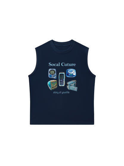 Áo Ba Lỗ Relaxed Fit Socal Cuture - Story Of Life