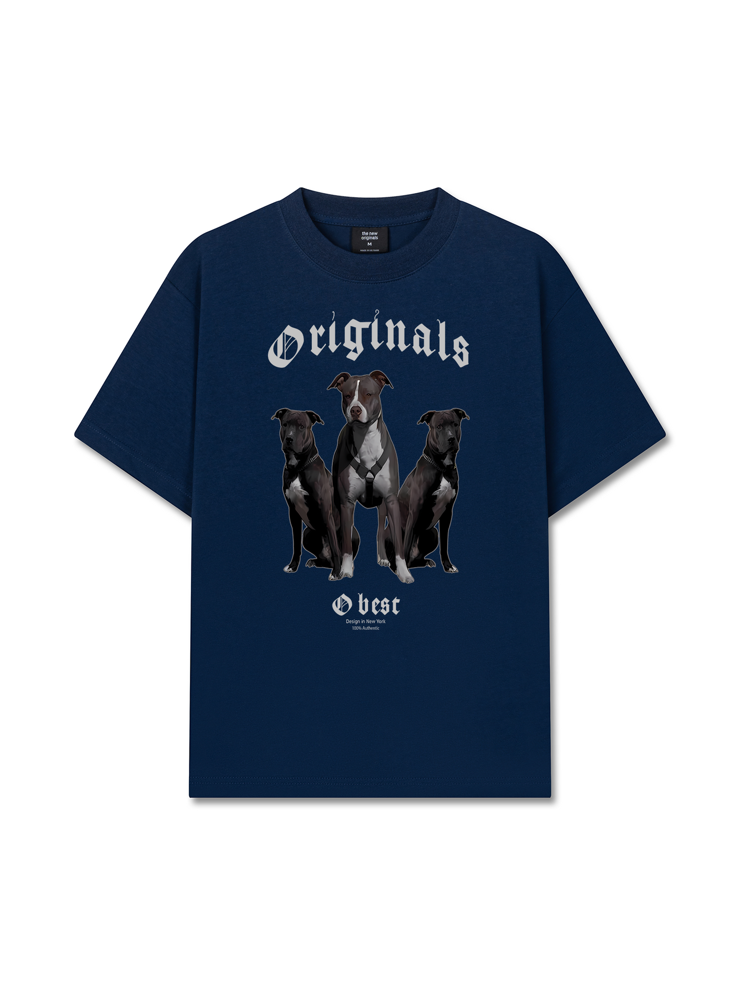 Áo Thun Relaxed Fit Animal Mood PitBull Dog