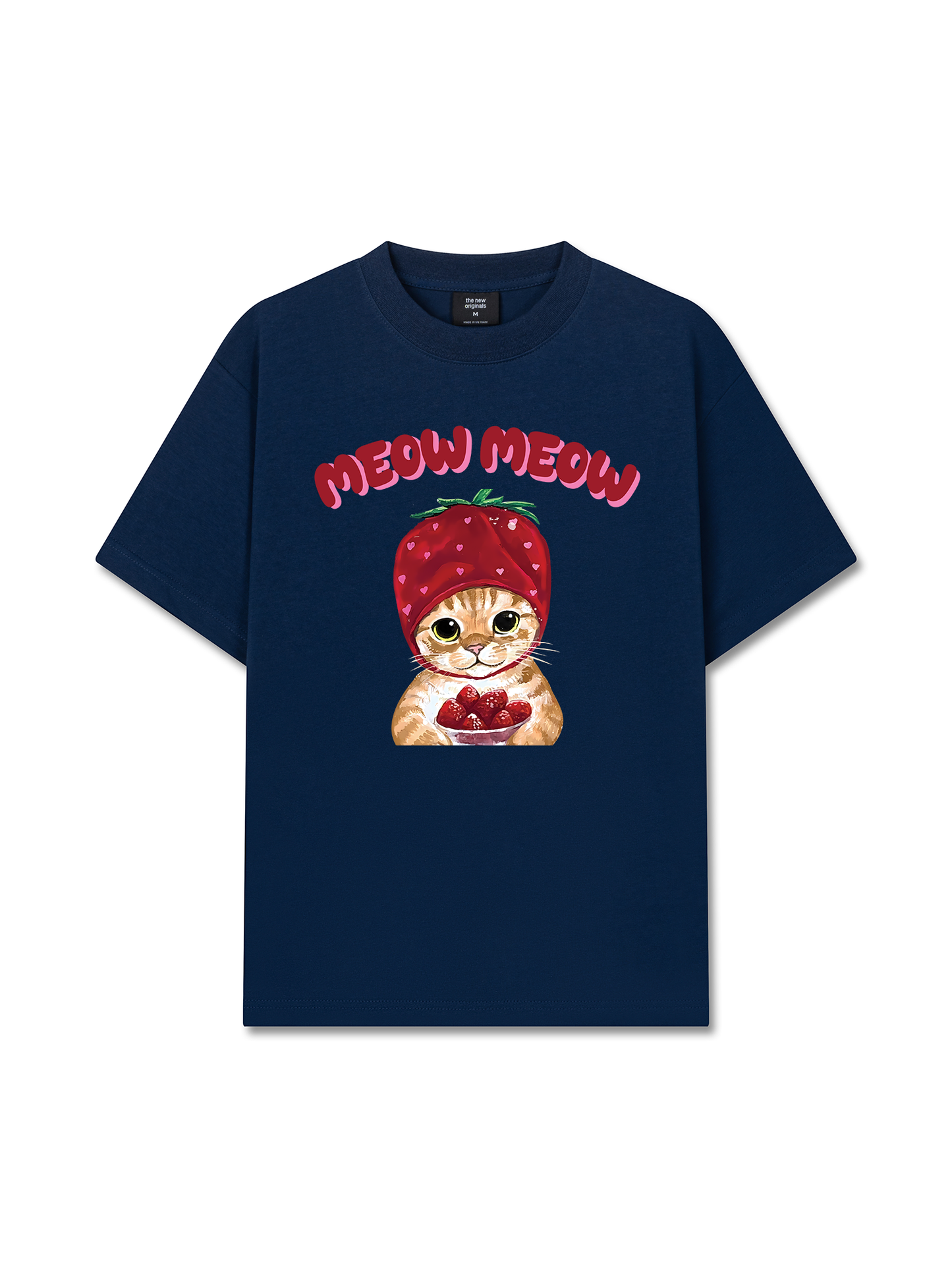 Áo Thun Relaxed Fit Meow Meow Strawberry