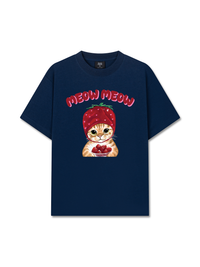 Áo Thun Relaxed Fit Meow Meow Strawberry