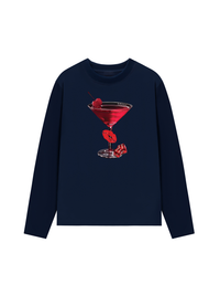 Áo Thun Dài Tay Seductive Night Cherry Goblet