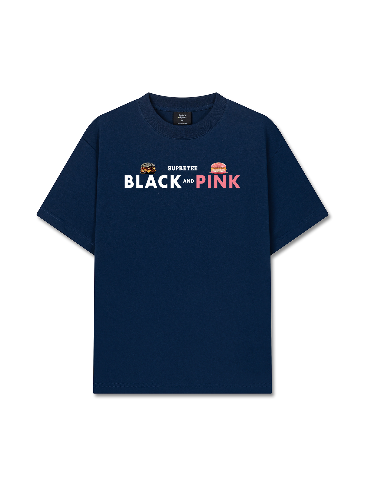 Áo Thun Relaxed Fit Sweet Pastry Black Pink