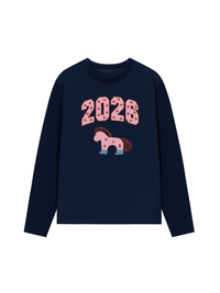 Áo Thun Dài Tay 2026 Pink Horse