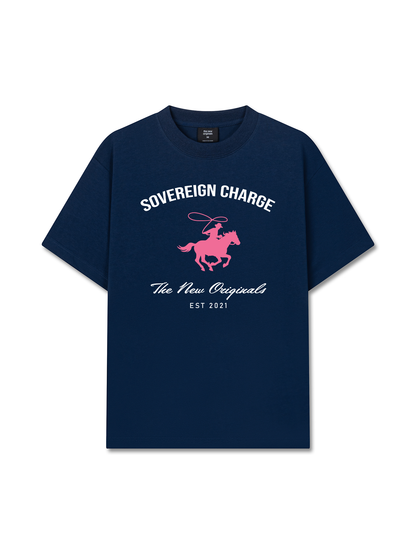 Áo Thun Relaxed Fit SOVERREIGN CHARGE PINK HORSE