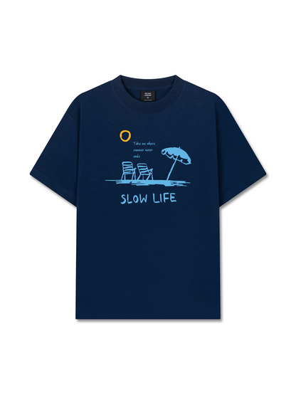 Áo Thun Relaxed Fit Slow Life