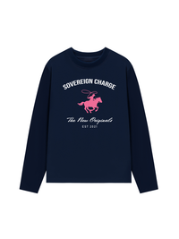 Áo Thun Dài Tay SOVERREIGN CHARGE PINK HORSE