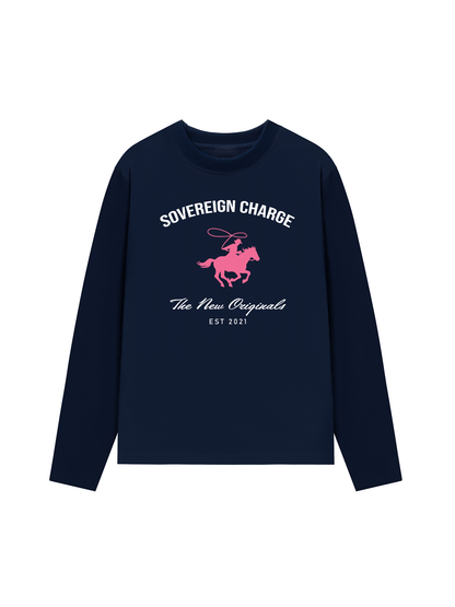 Áo Thun Dài Tay SOVERREIGN CHARGE PINK HORSE
