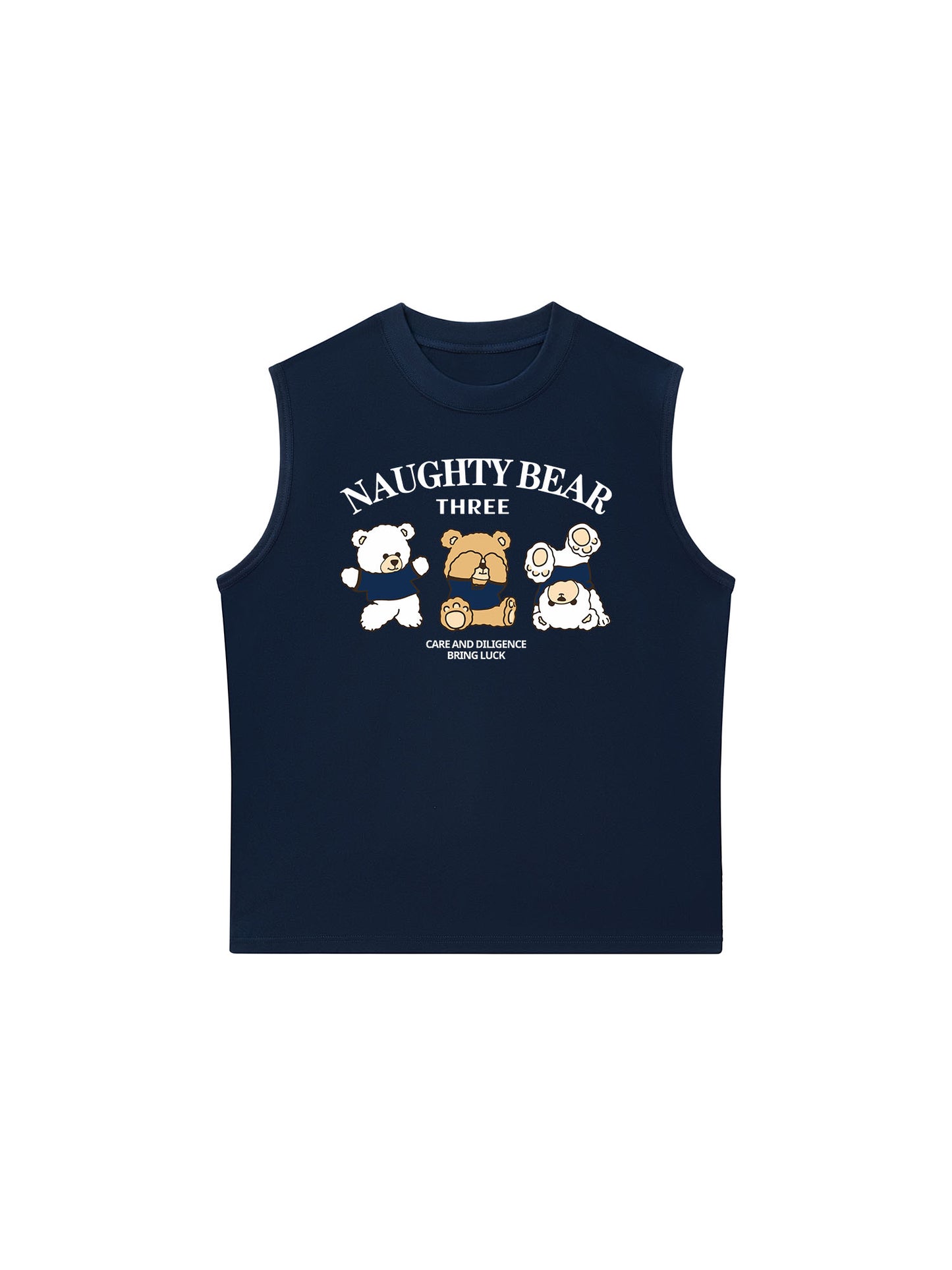 Áo Ba Lỗ Relaxed Fit Naughty Bear Three