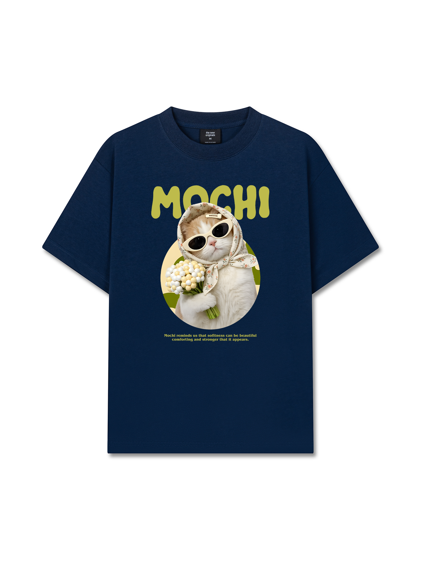 Áo Thun Relaxed Fit Mochi Cat