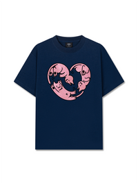 Áo Thun Relaxed Fit Meow Meow Heart