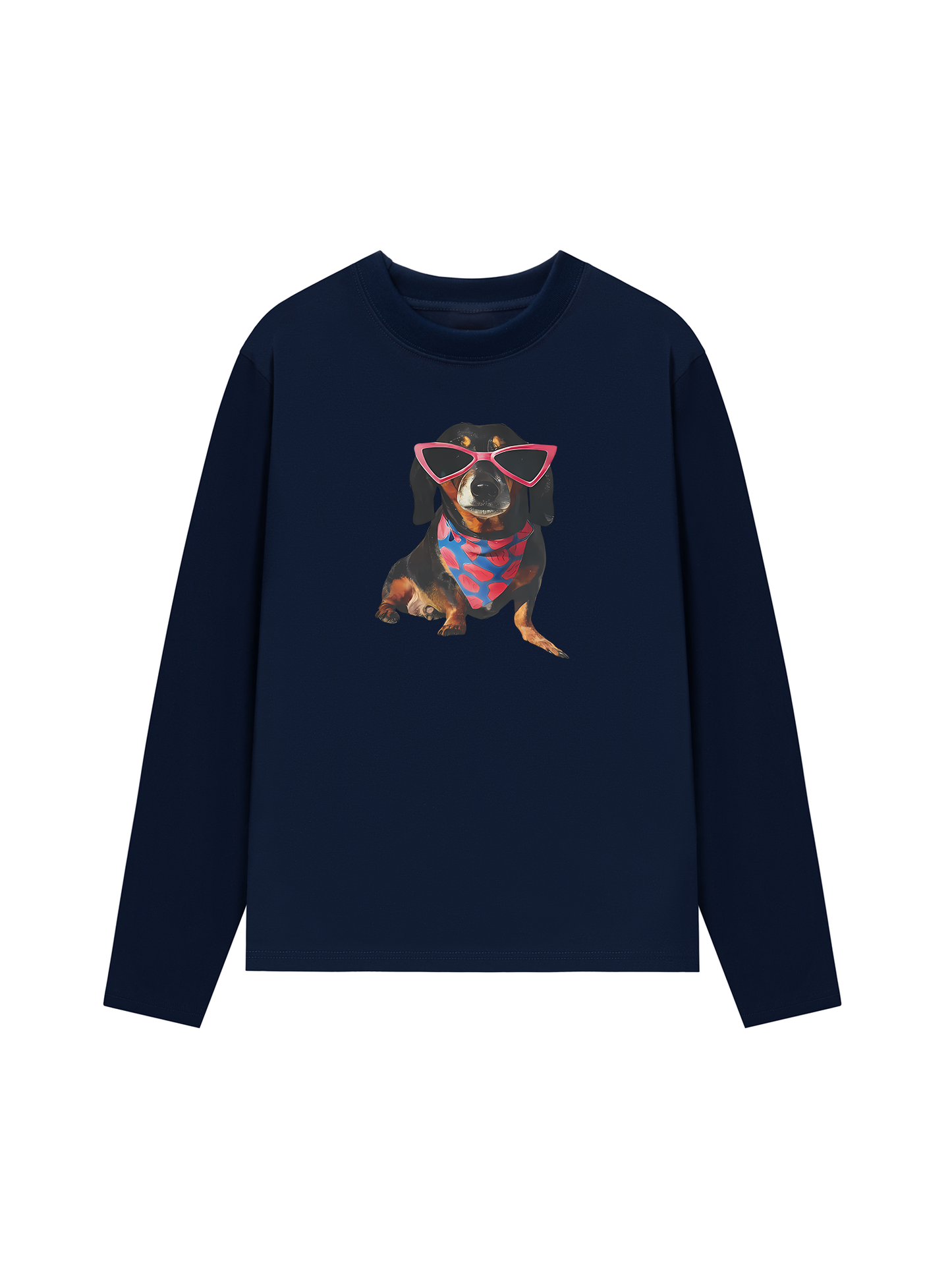 Áo Thun Dài Tay Animal Pink Glasses