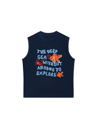 Áo Ba Lỗ Relaxed Fit Ocean The Deep Sea