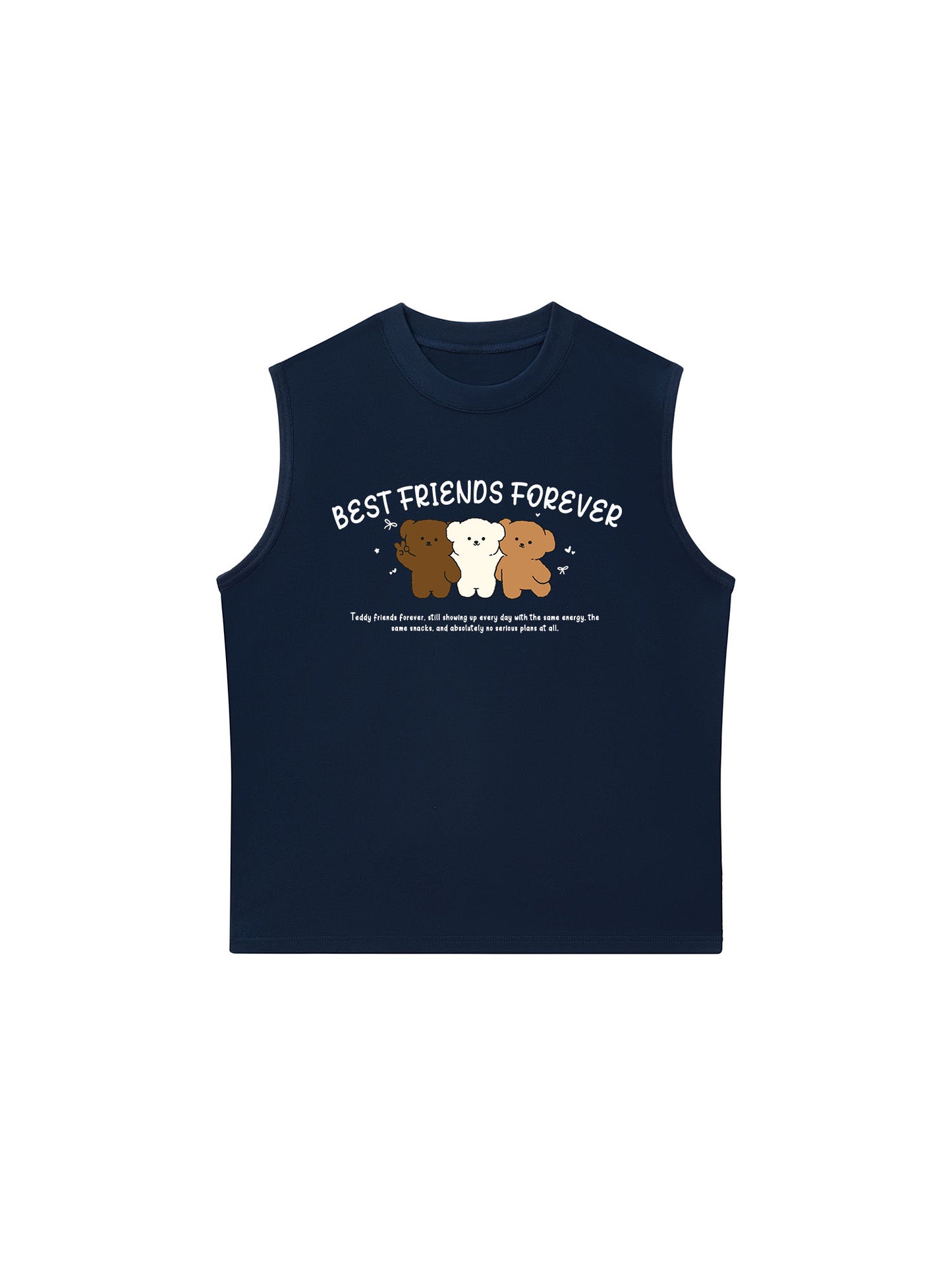 Áo Ba Lỗ Relaxed Fit Teddy Land Best Friends Forever