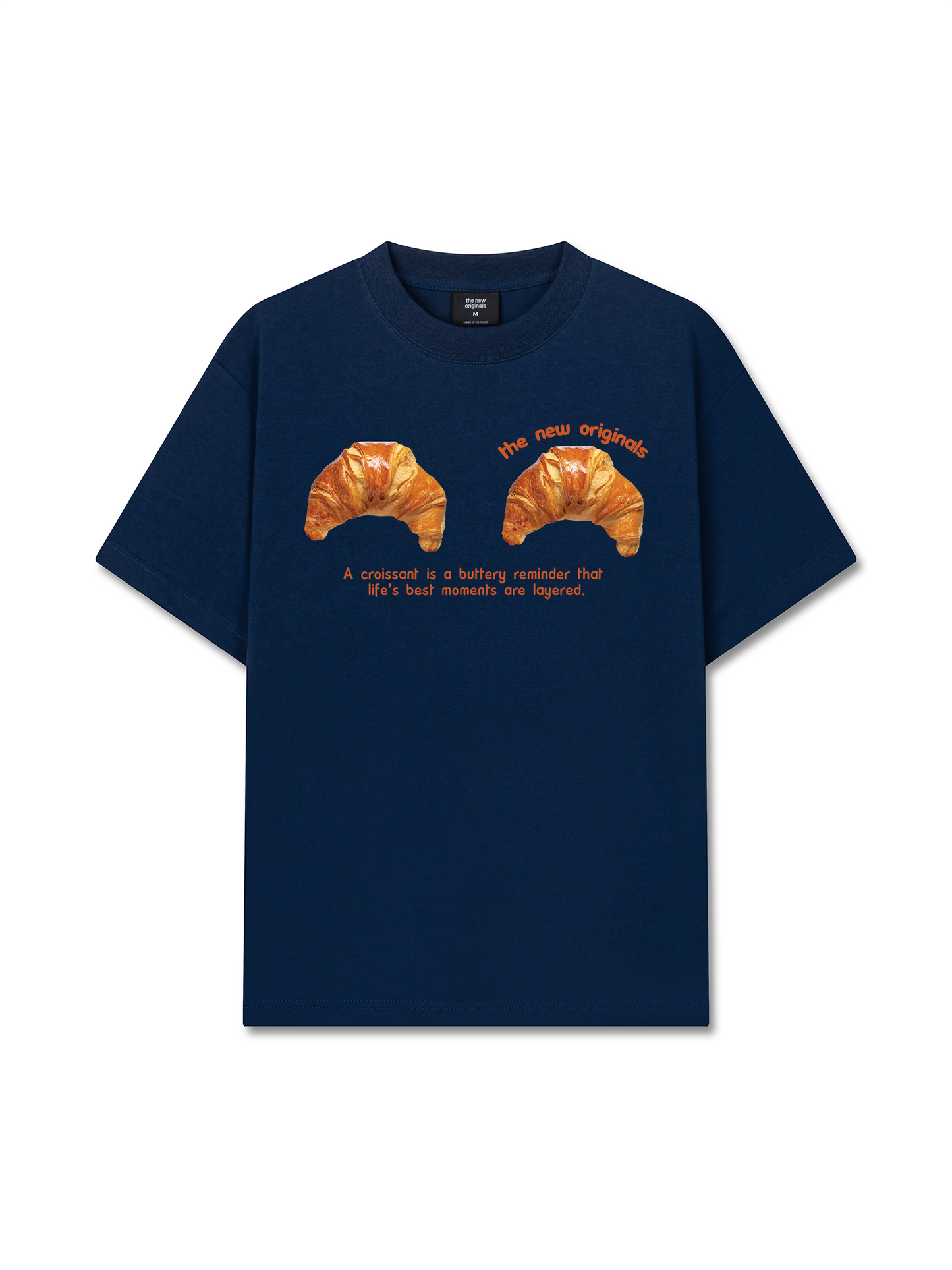Áo Thun Relaxed Fit Croissant Quote