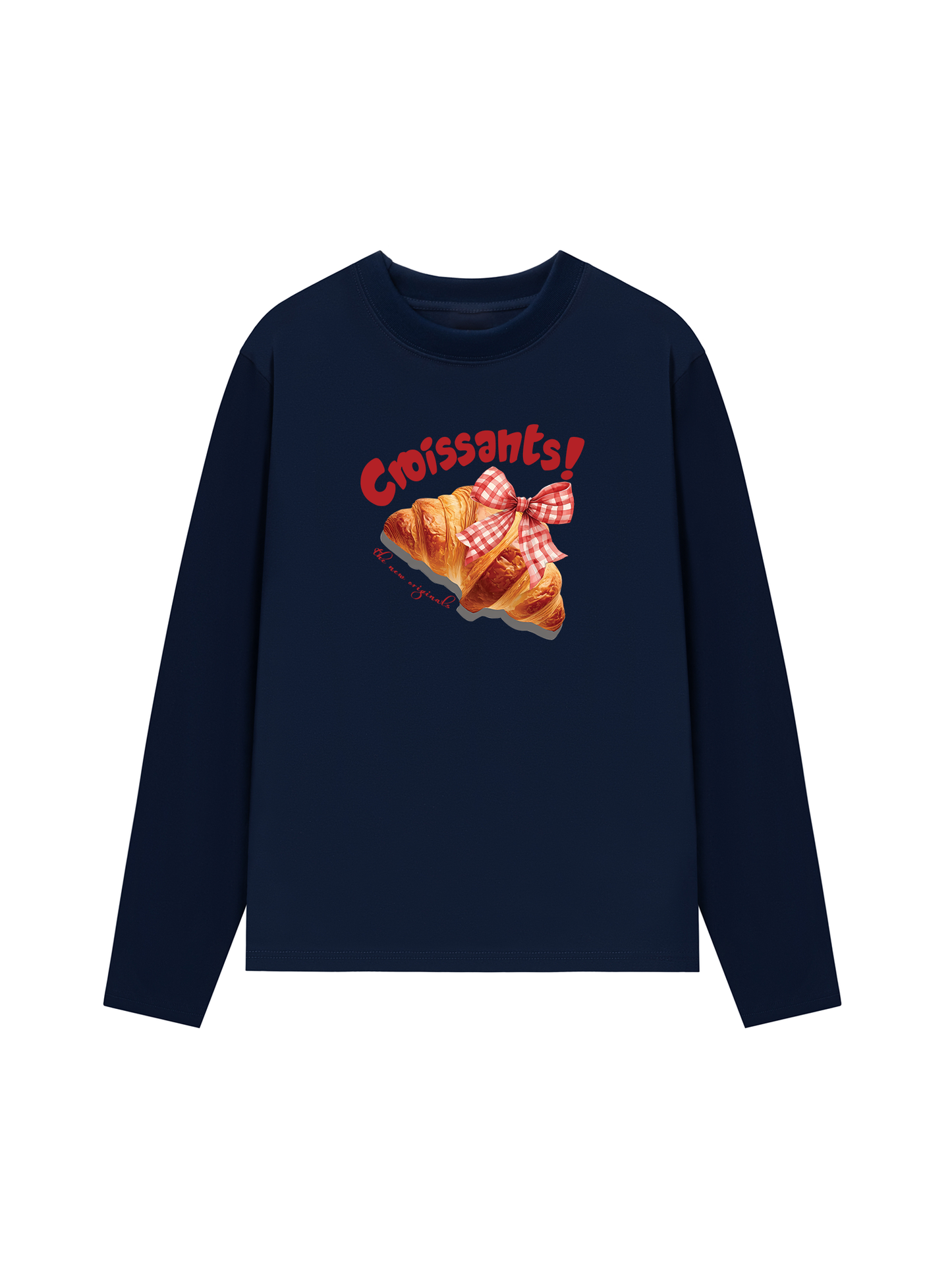 Áo Thun Dài Tay Sweet Pastry Red Bơ Croissant