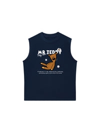 Áo Ba Lỗ Relaxed Fit Teddy Land Mr Teddy