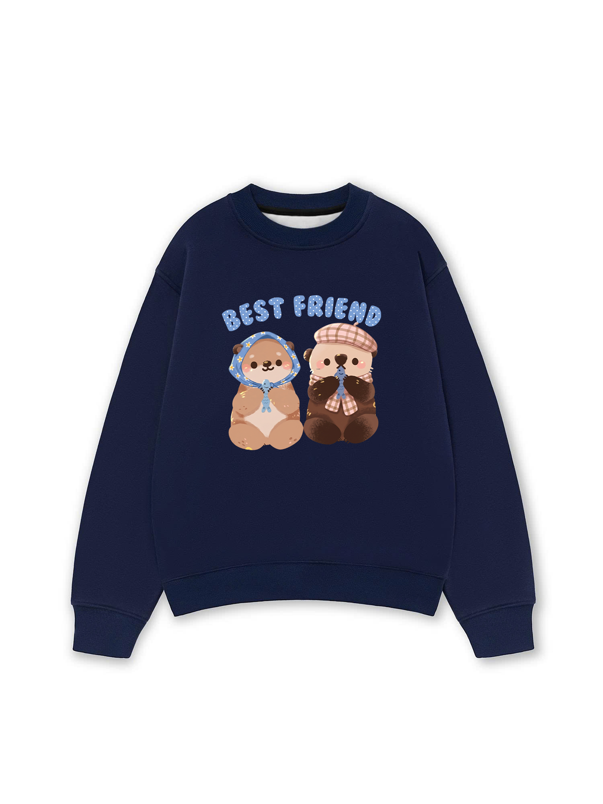Áo Sweater Nỉ Hai Da Animal Best Friend Beaver