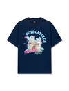 Áo Thun Relaxed Fit Daily Cuties Cute Cat Club