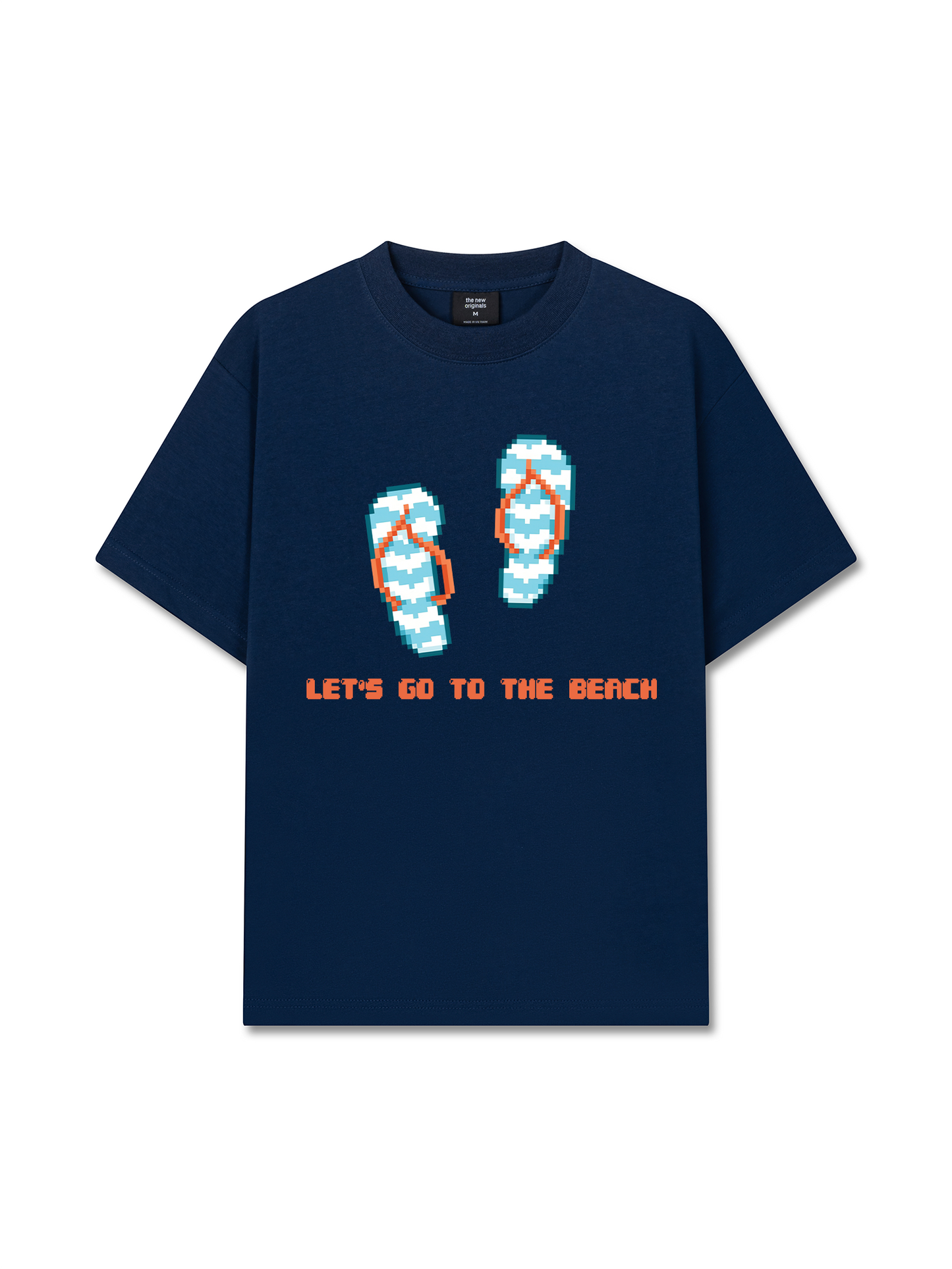 Áo Thun Relaxed Fit Summer Vibes Let's Go To The Beach