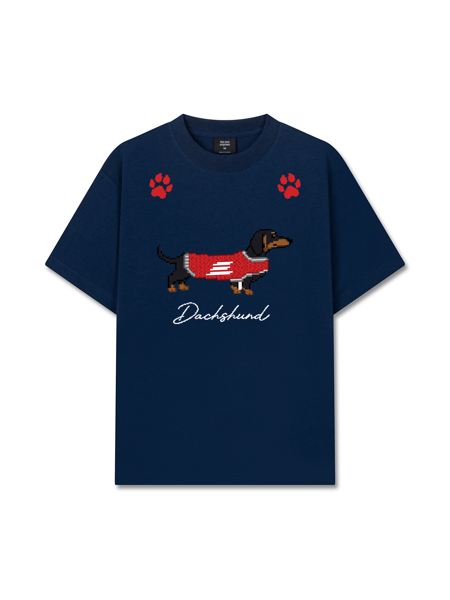 Áo Thun Relaxed Fit Pixel Universe Dachshund