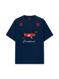 Áo Thun Relaxed Fit Pixel Universe Dachshund
