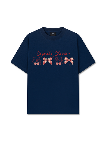 Áo Thun Relaxed Fit Daily Cuties Coquette Cherries