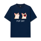 Áo Thun Relaxed Fit Pixel Universe Pop Cat