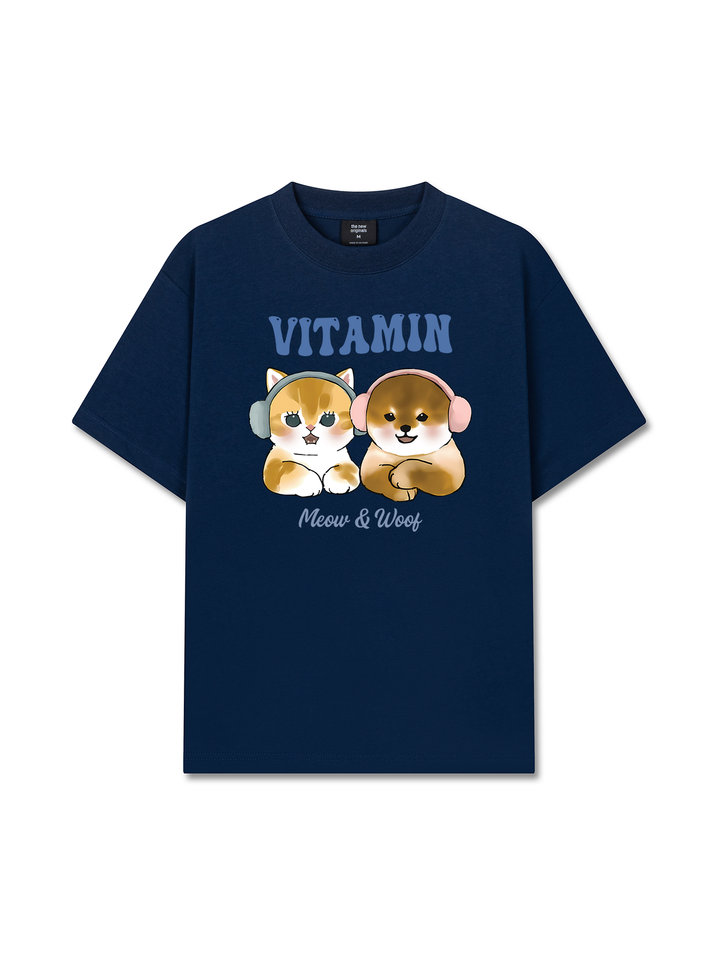 Áo Thun Relaxed Fit Vitamin Meow And Woof