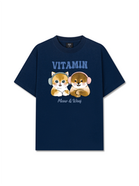 Áo Thun Relaxed Fit Vitamin Meow And Woof