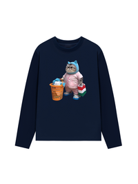 Áo Thun Dài Tay Animal Mood Mommy Meow